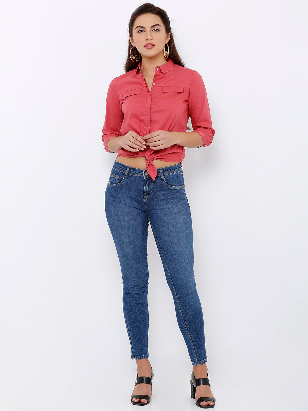 Women Berry Slim Shirt
