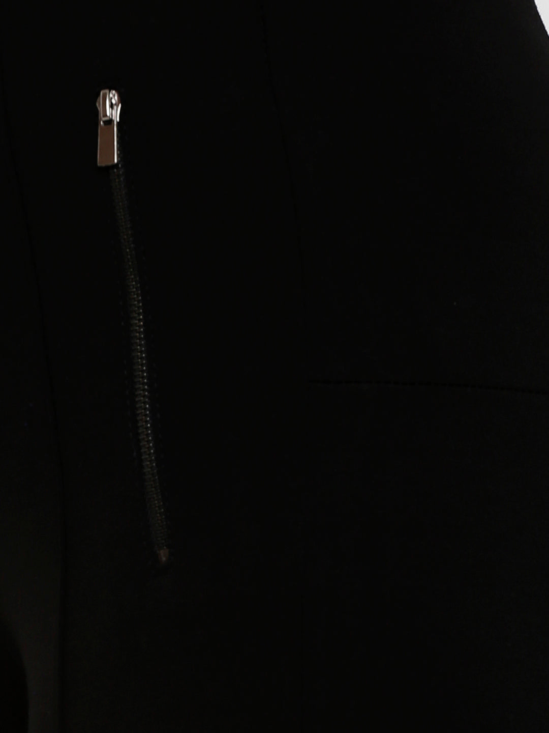 Women Black High-Rise Treggings
