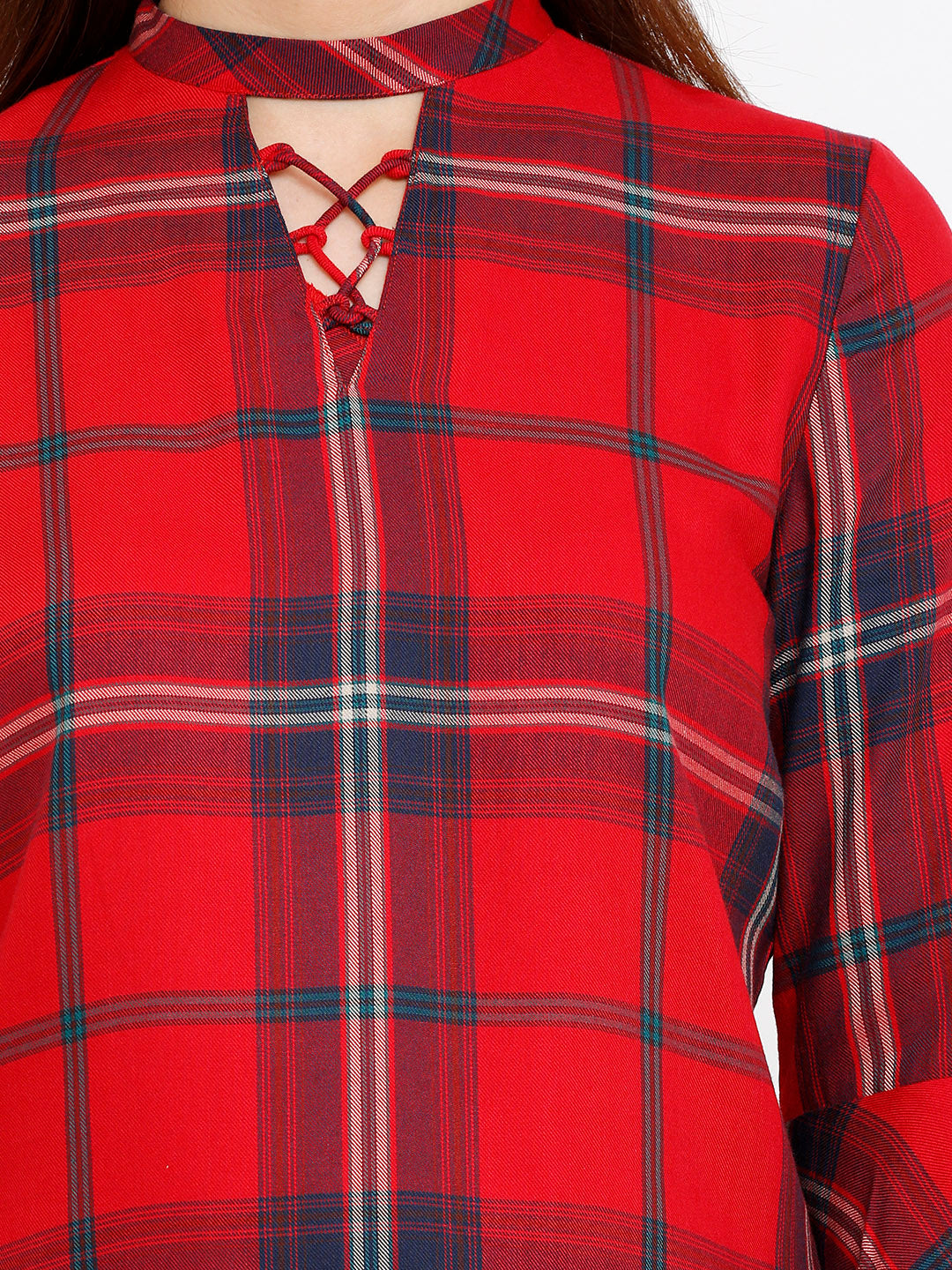 Women Red Slim Top