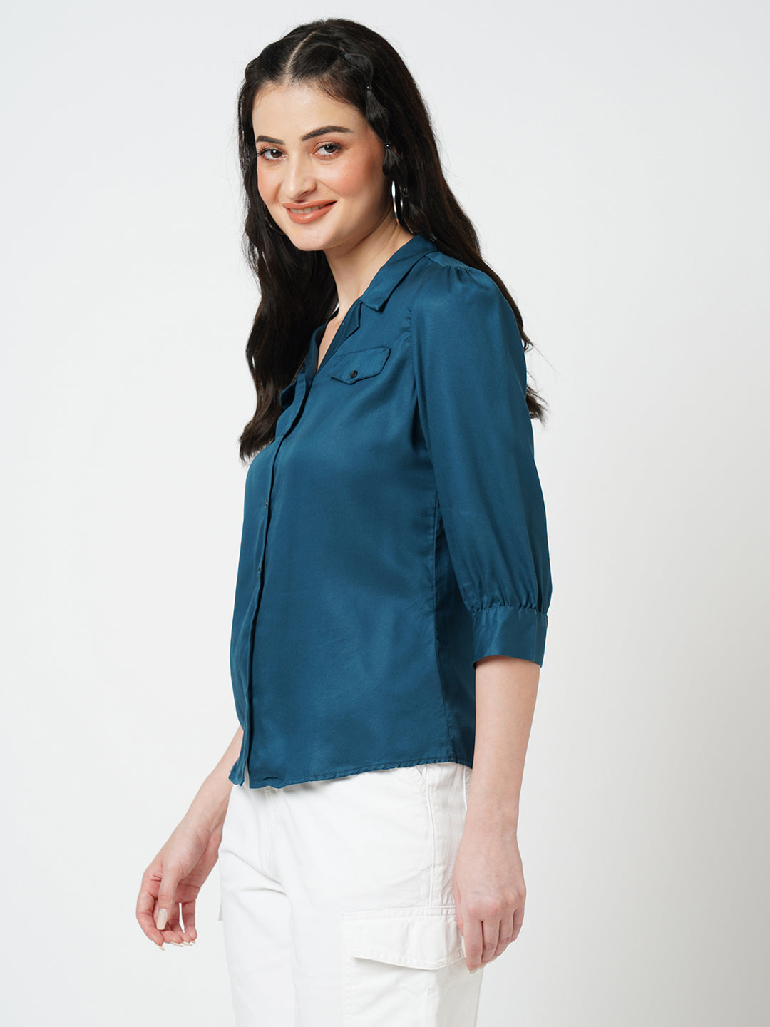 Women Teal Shirt