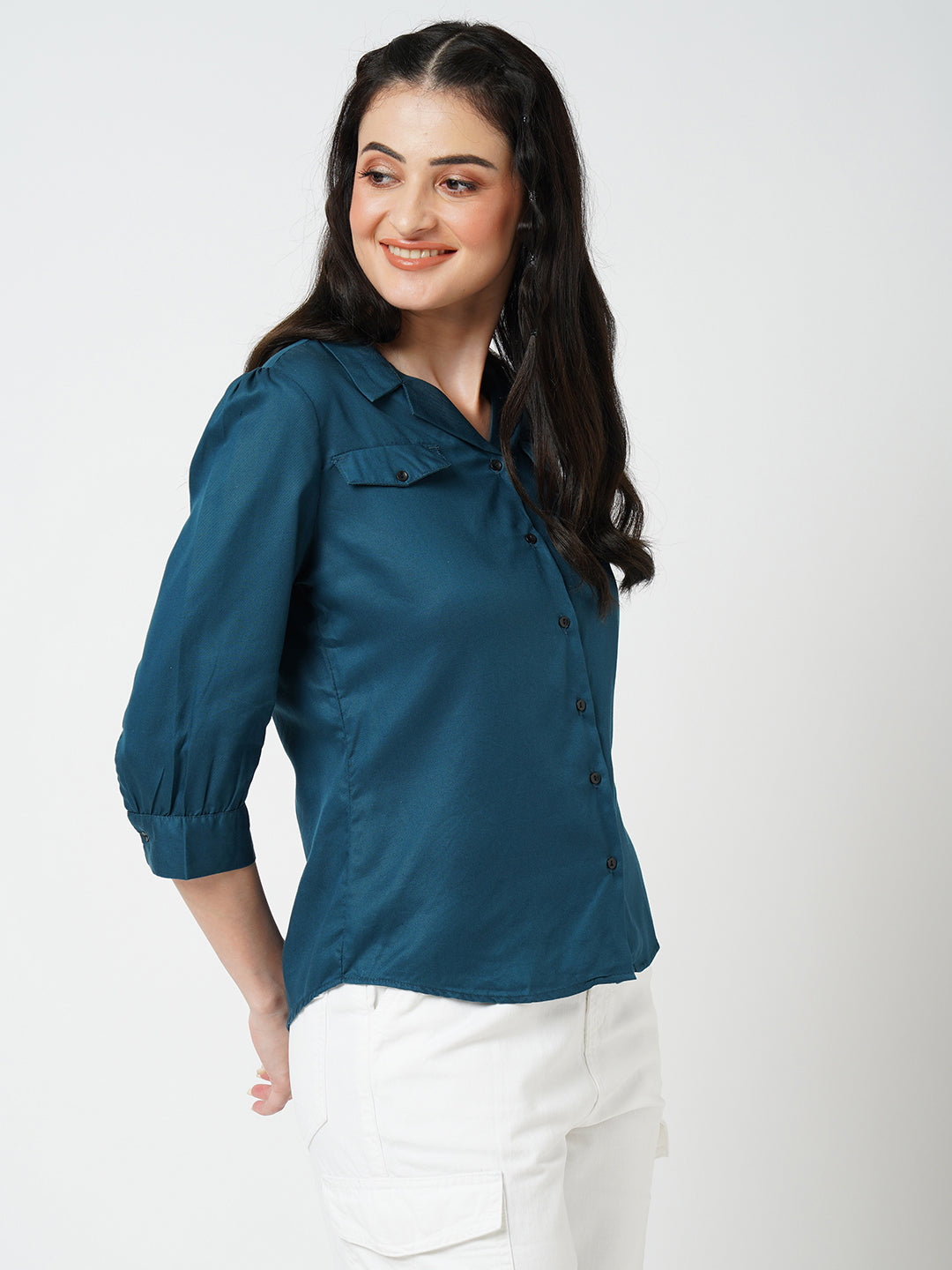 Women Teal Shirt