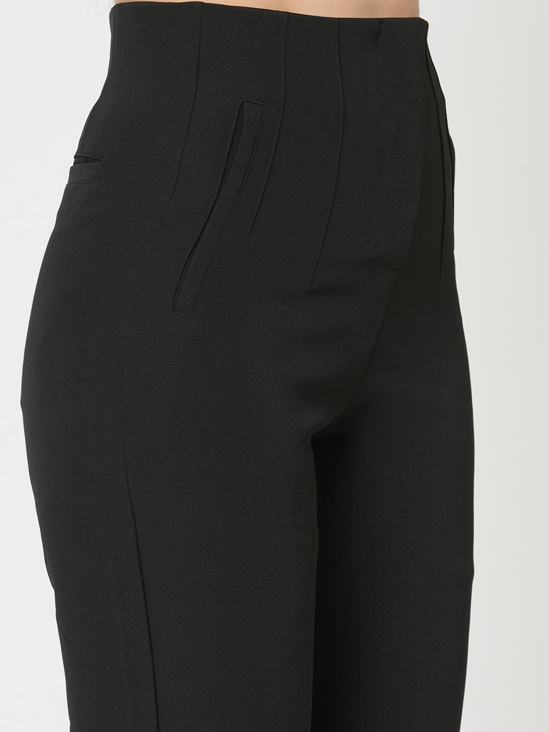 Women Mid-Rise Slim Fit Trousers