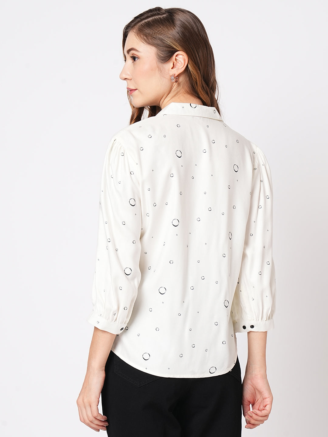 Women Off White Shirt