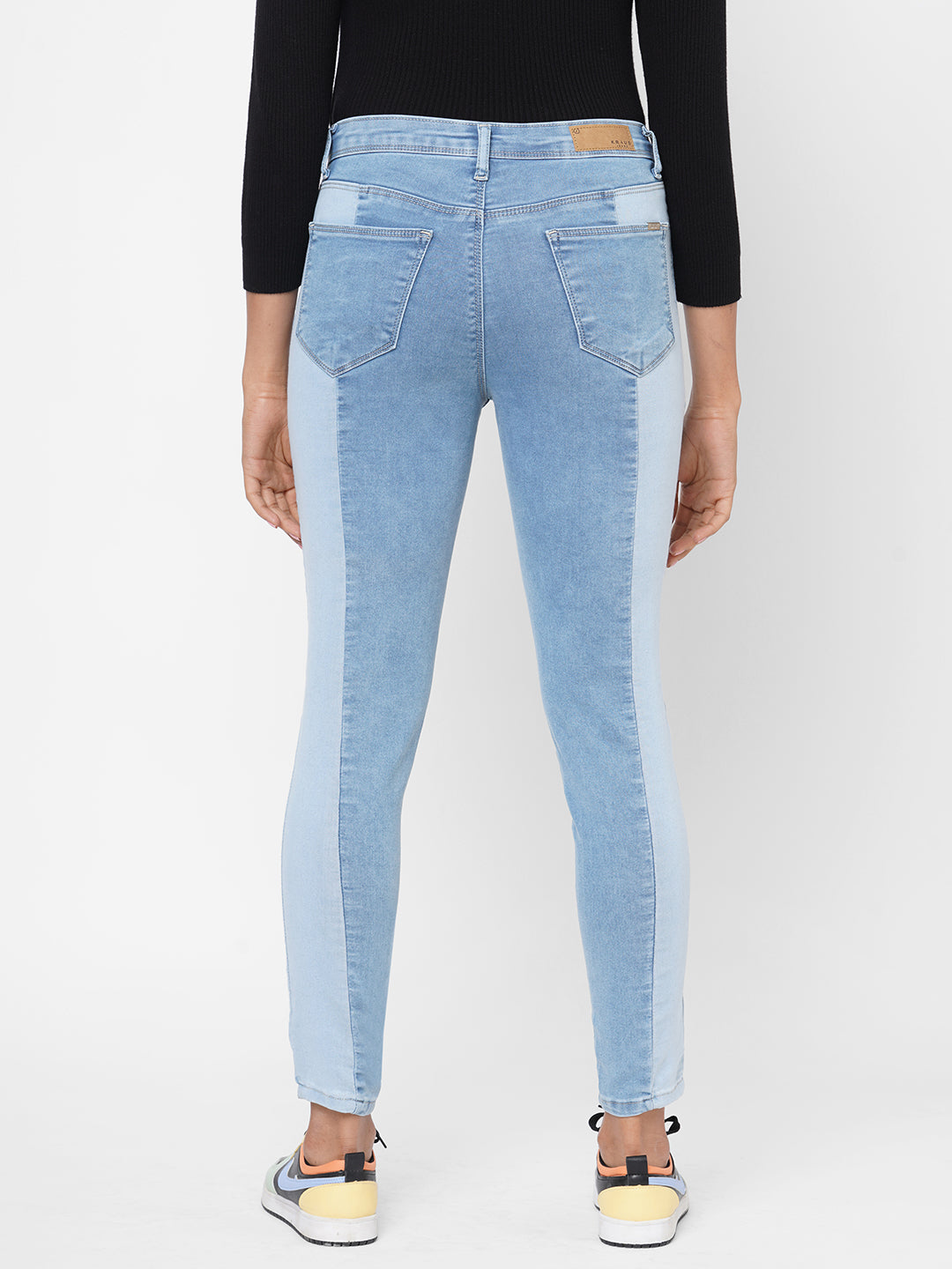 Women Blue High-Rise Skinny Jeans
