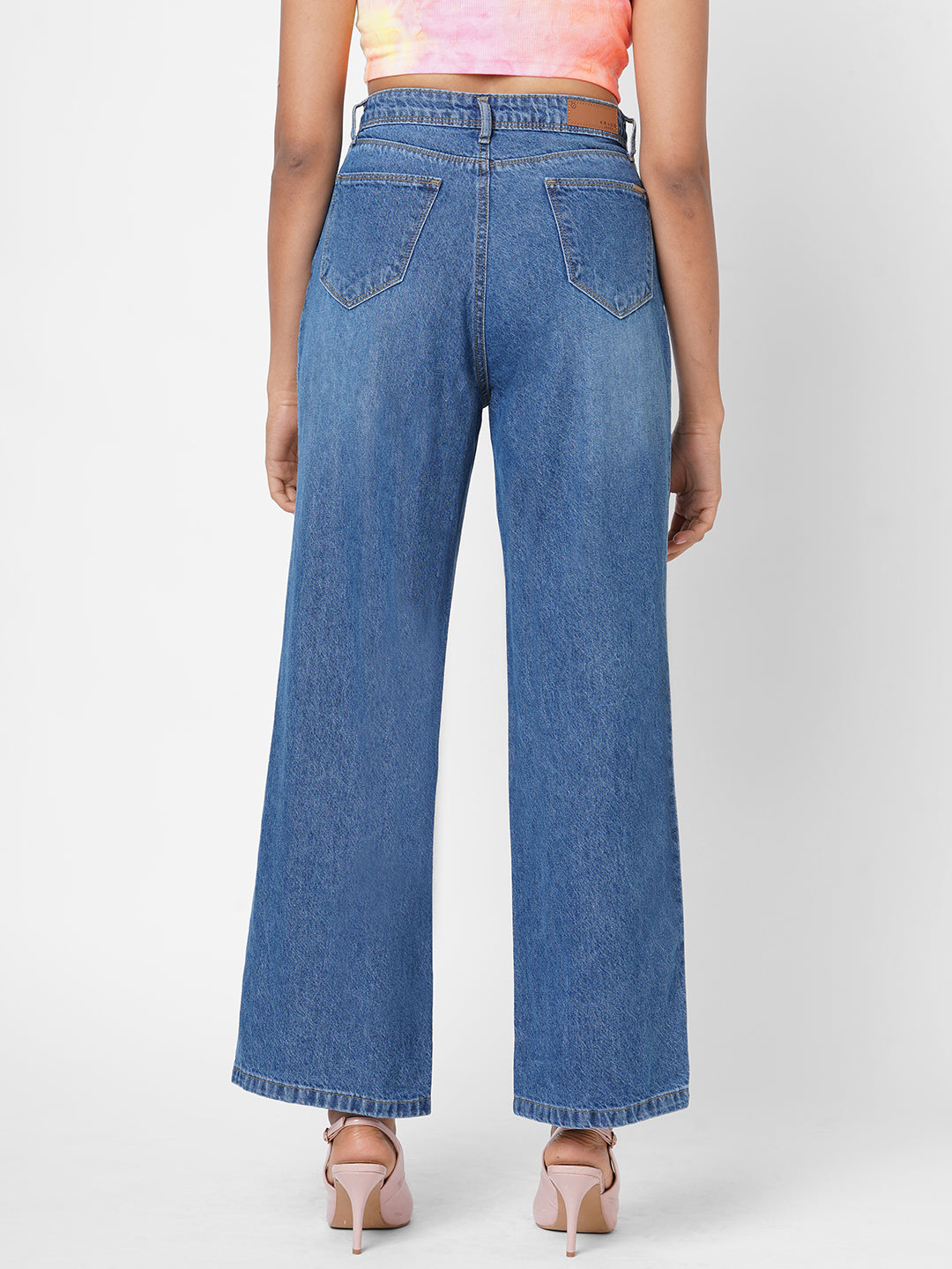 Women High-Rise Wide Leg Jeans