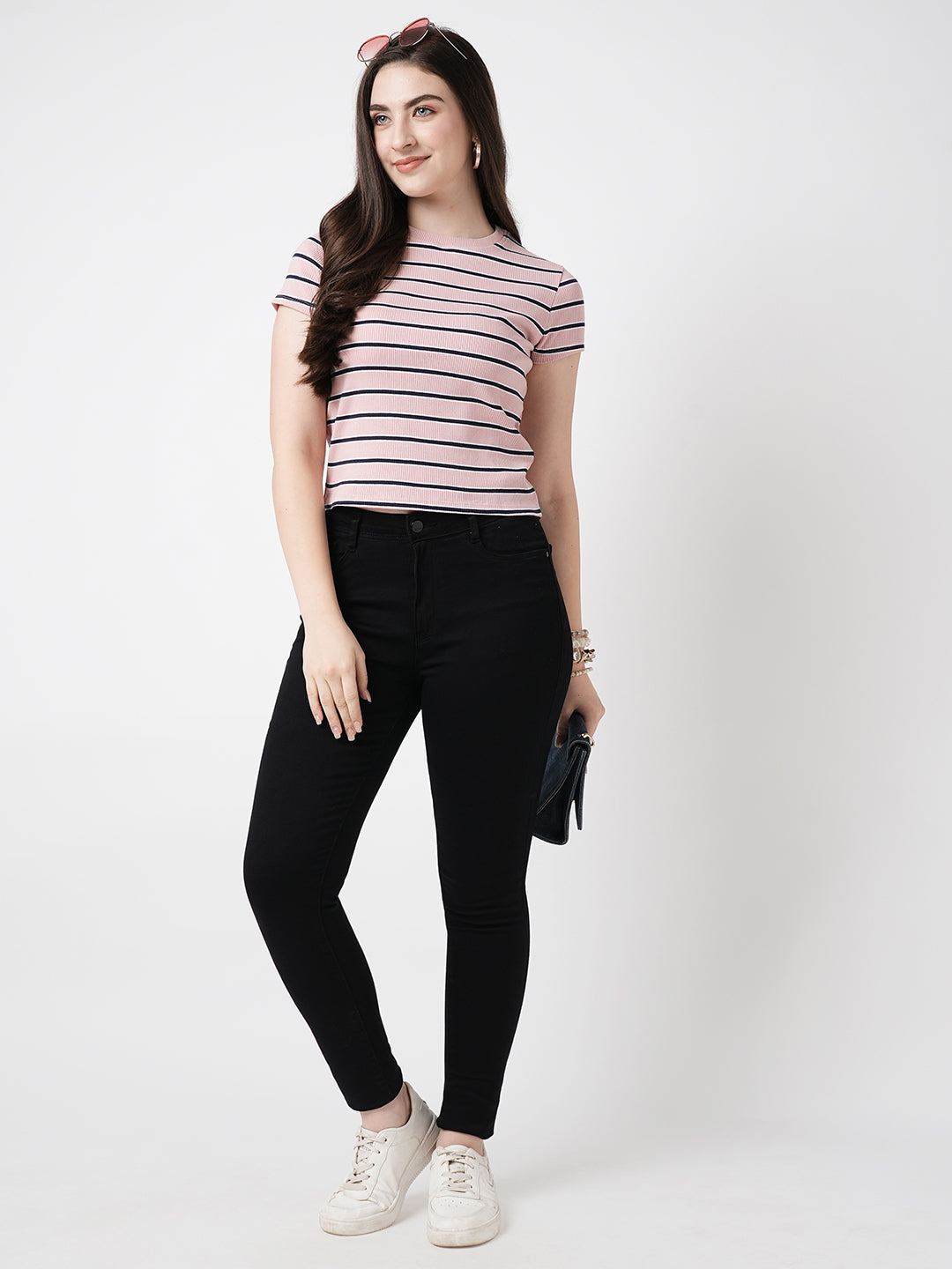 Women Black High-Rise Skinny Jeans