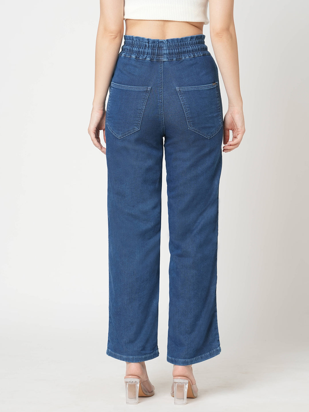Women Blue High-Rise Jogger
