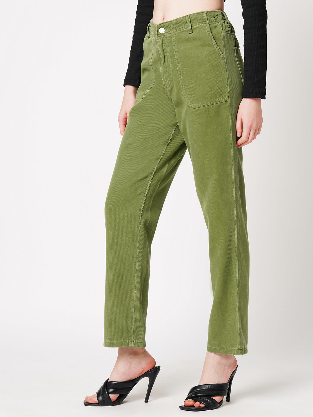Women High-Rise Straight Fit Jeans