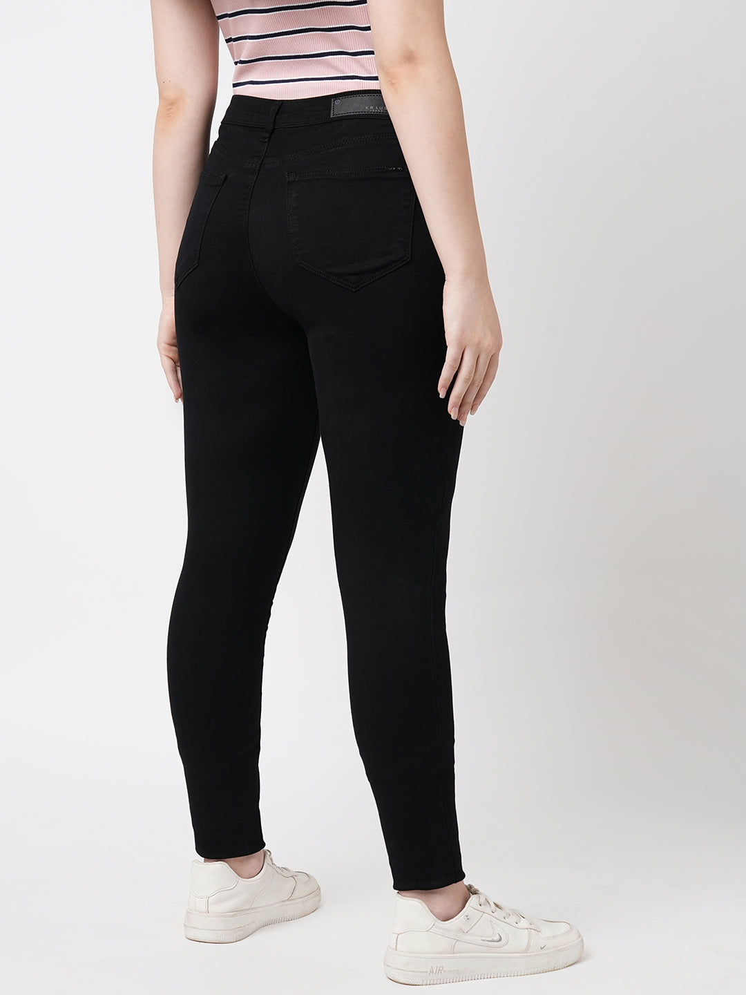 Women Black High-Rise Skinny Jeans