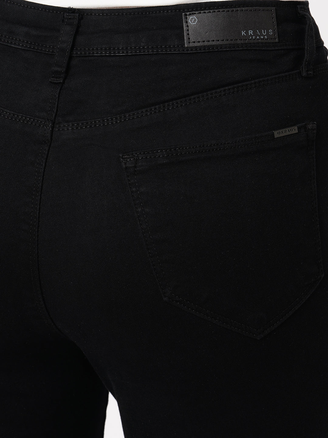 Women Black High-Rise Flare Jeans
