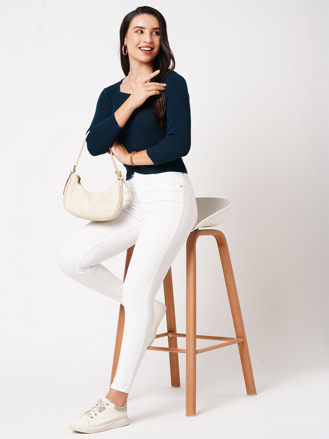 Women Airforce Flat Knit Top