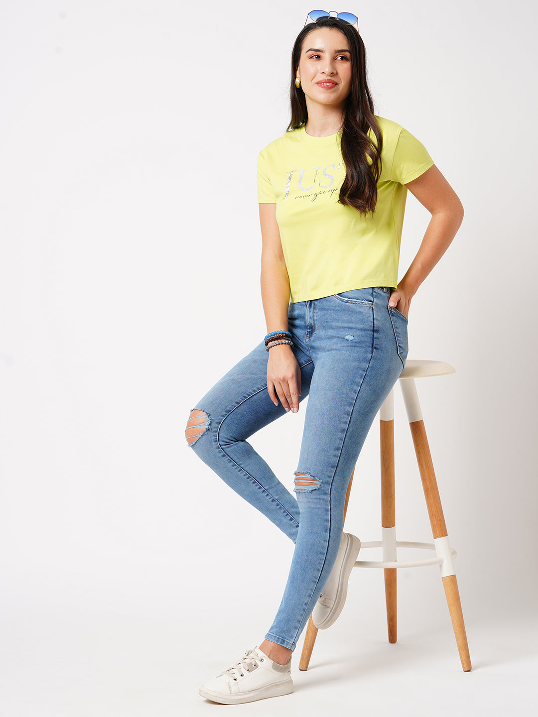 Women Blue Sky High-Rise Skinny Jeans