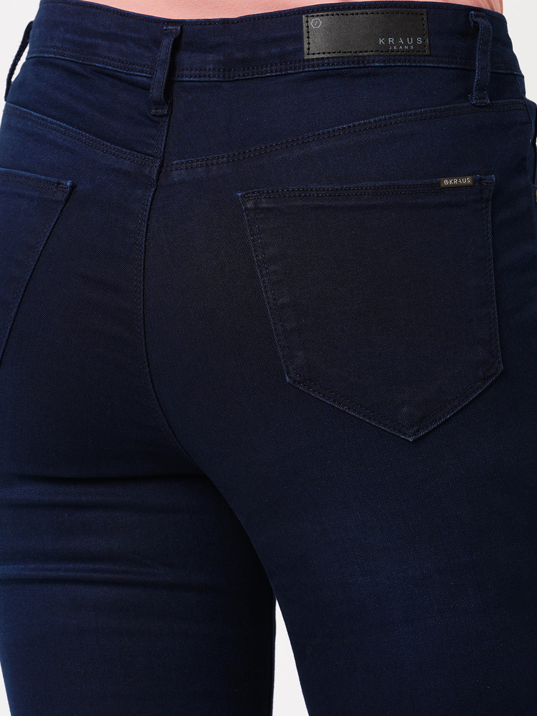 Women Dark Blue High-Rise Flare Jeans