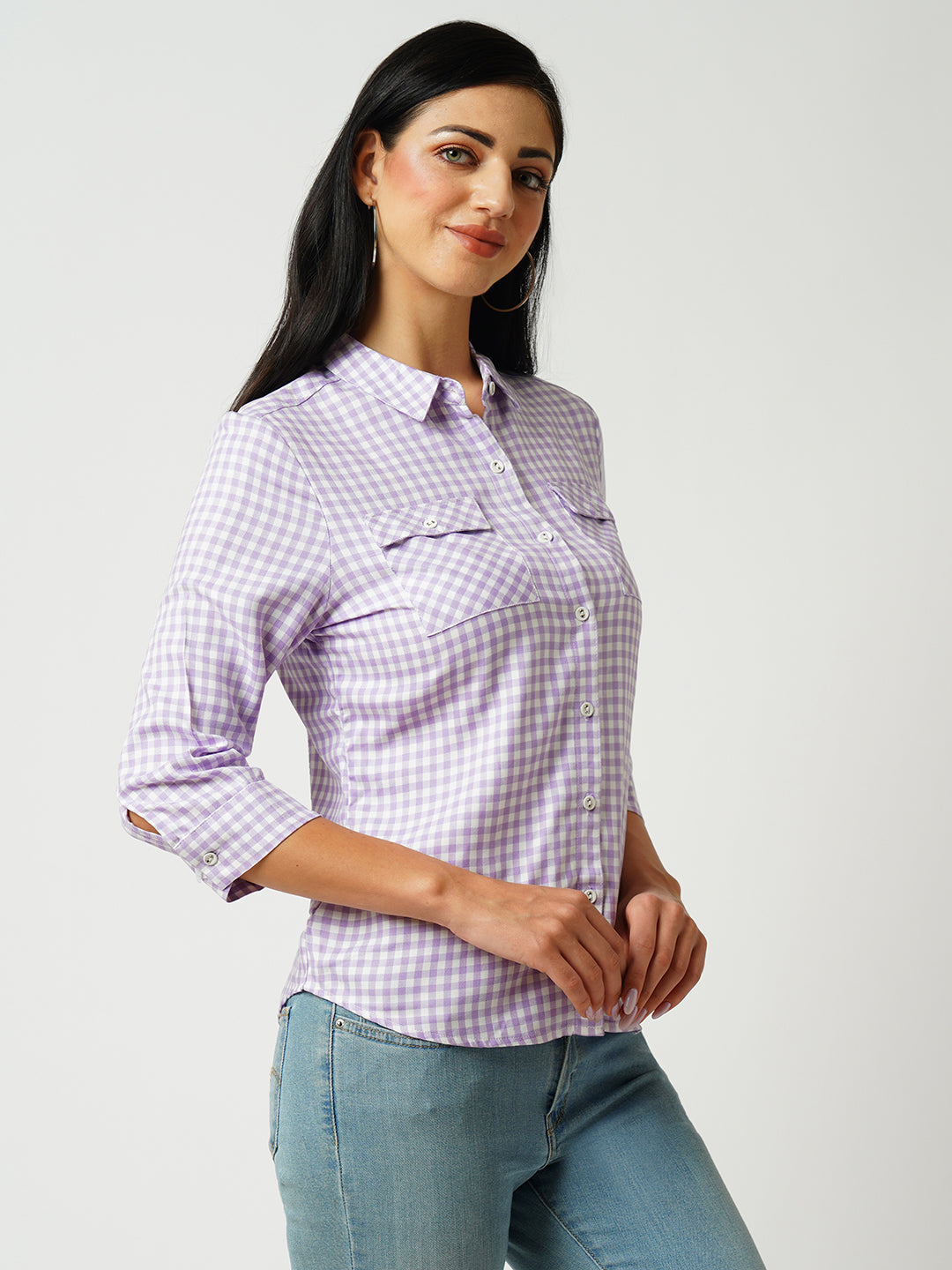 Women Lilac/White Shirt