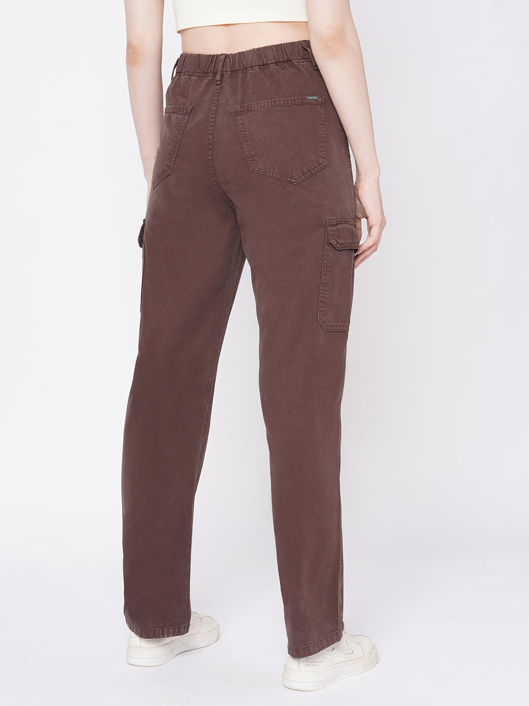 Women Sepia High-Rise Cargo