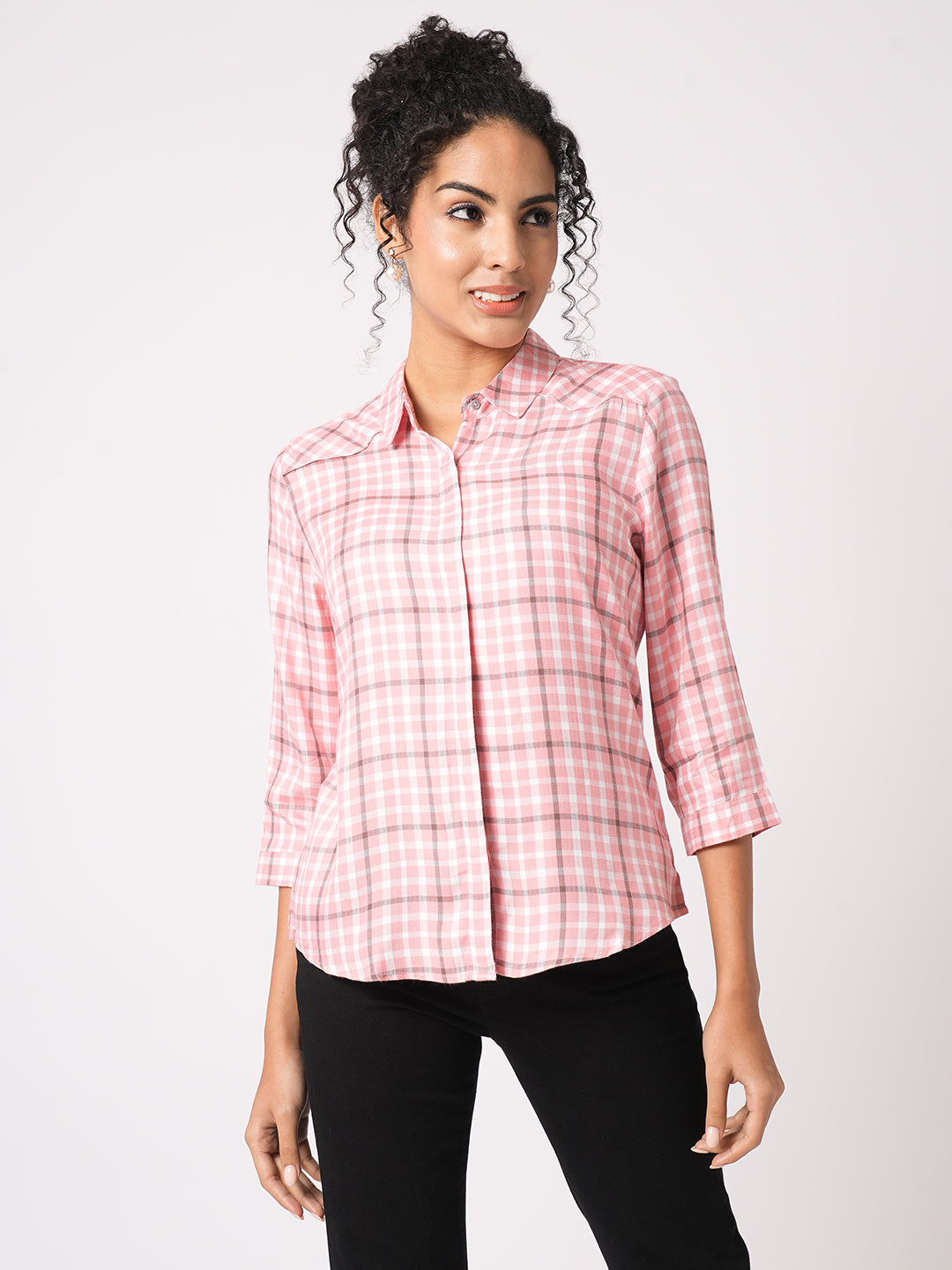 Women Checked Shirt
