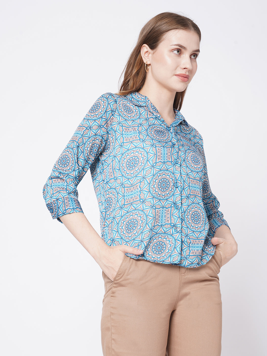 Women Kaleidoscope Printed Shirt