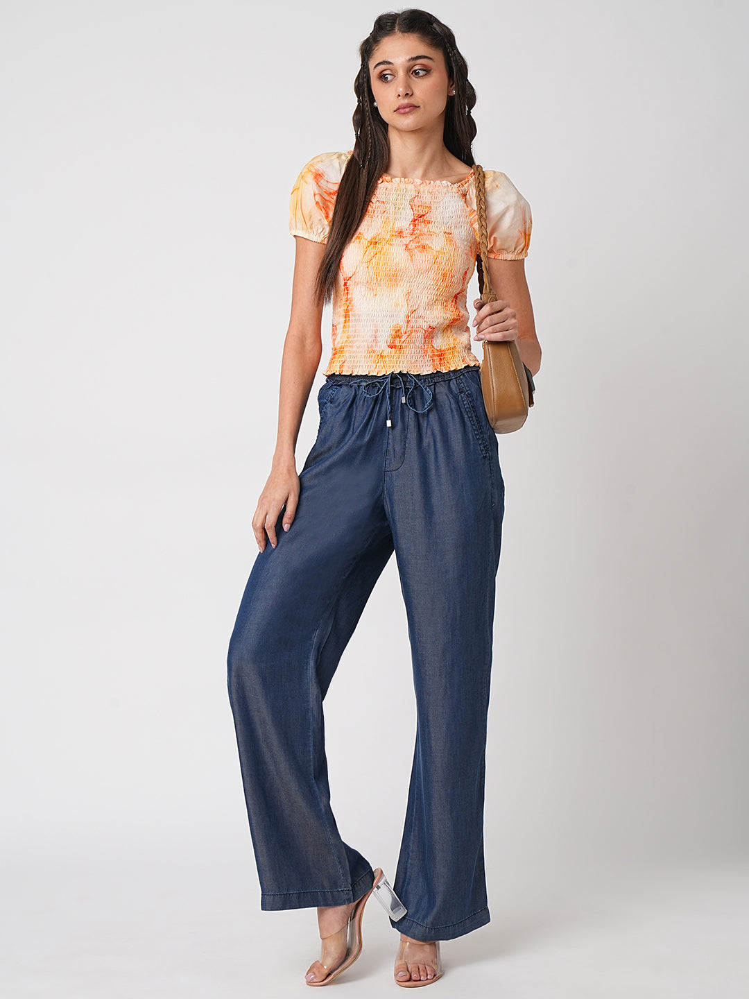 Women Marble Print Top