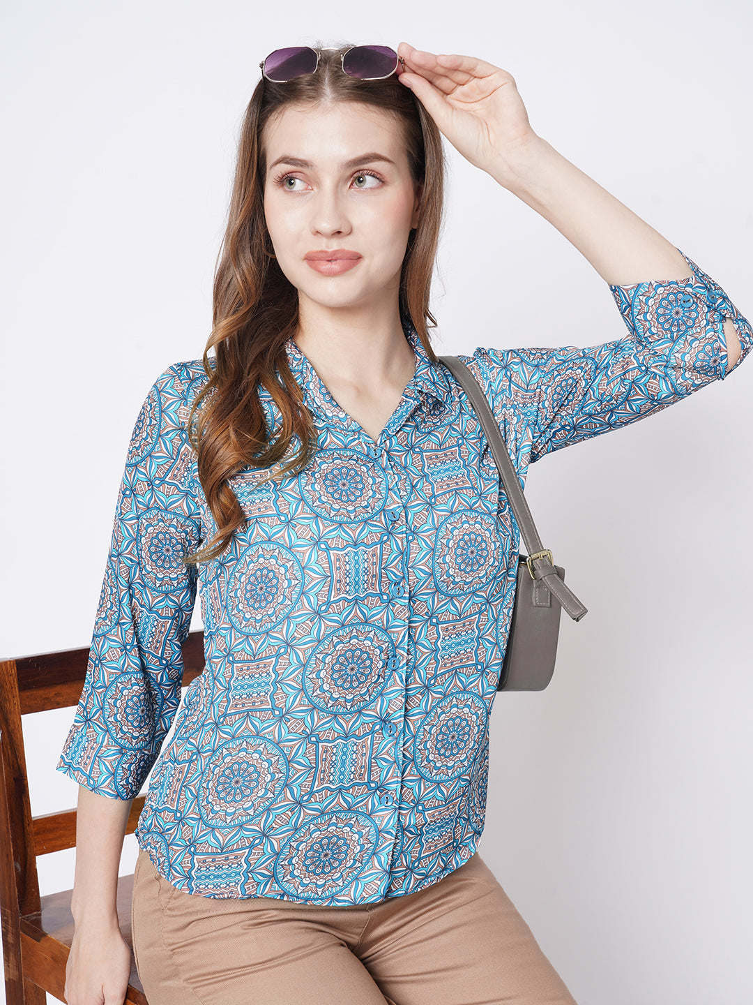 Women Kaleidoscope Printed Shirt