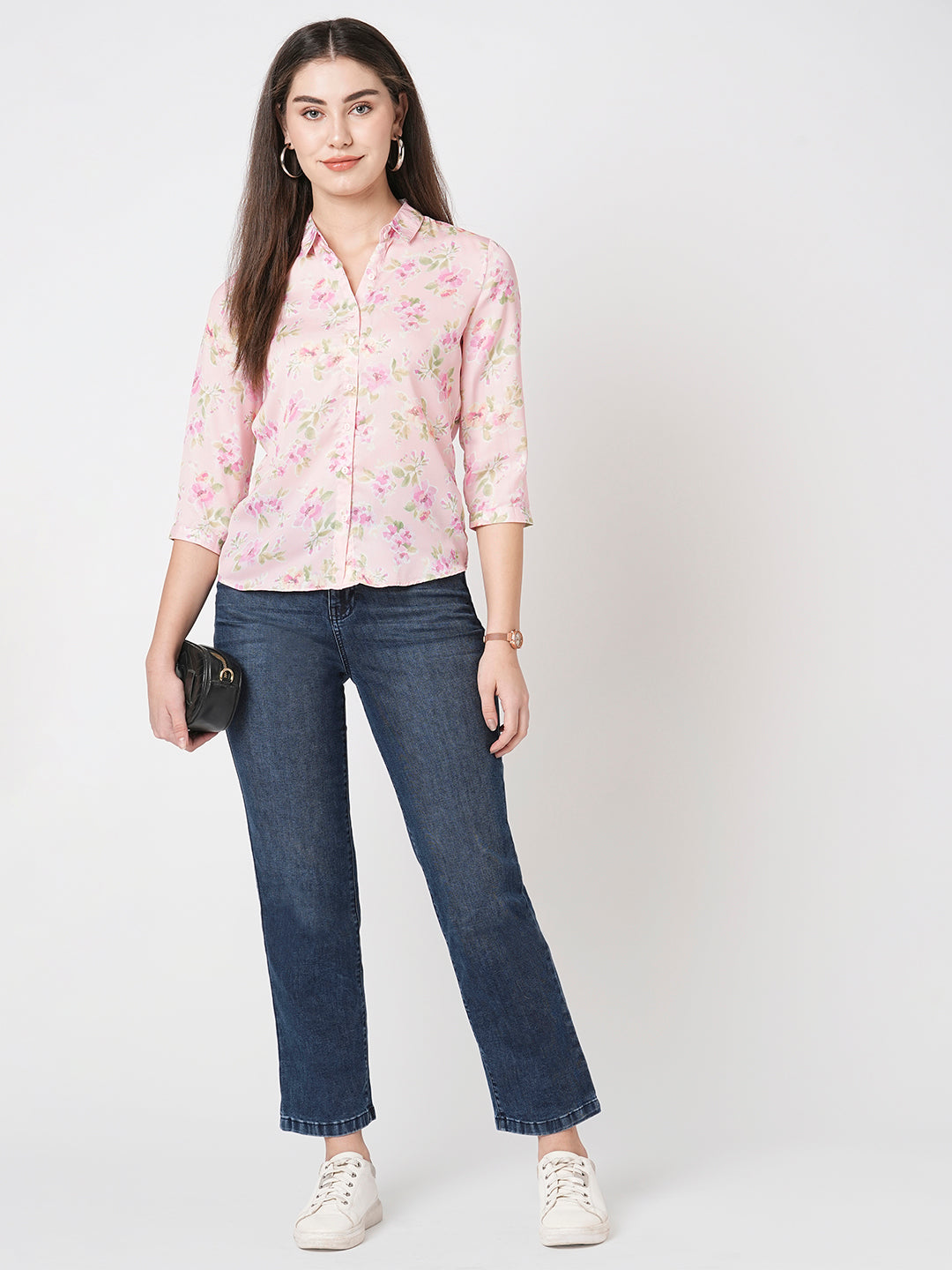 Women High-Rise Loose Straight Jeans