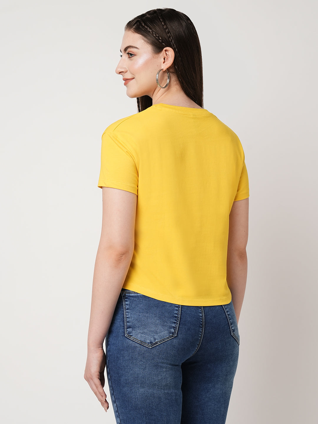 Women Golden Sunset Printed Slim T-Shirt