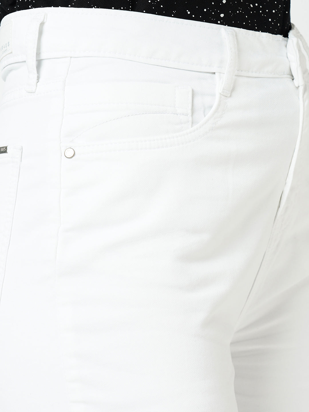 Women White High-Rise Wide Leg Jeans