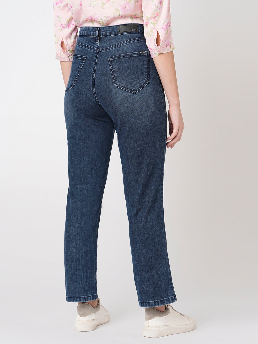 Women High-Rise Loose Straight Jeans