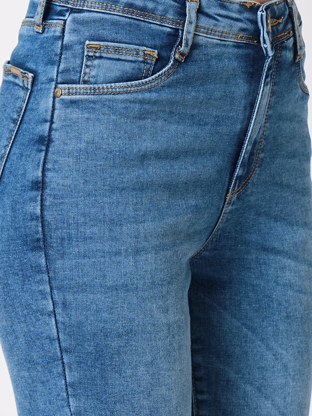 Women Blue High-Rise Skinny Jeans