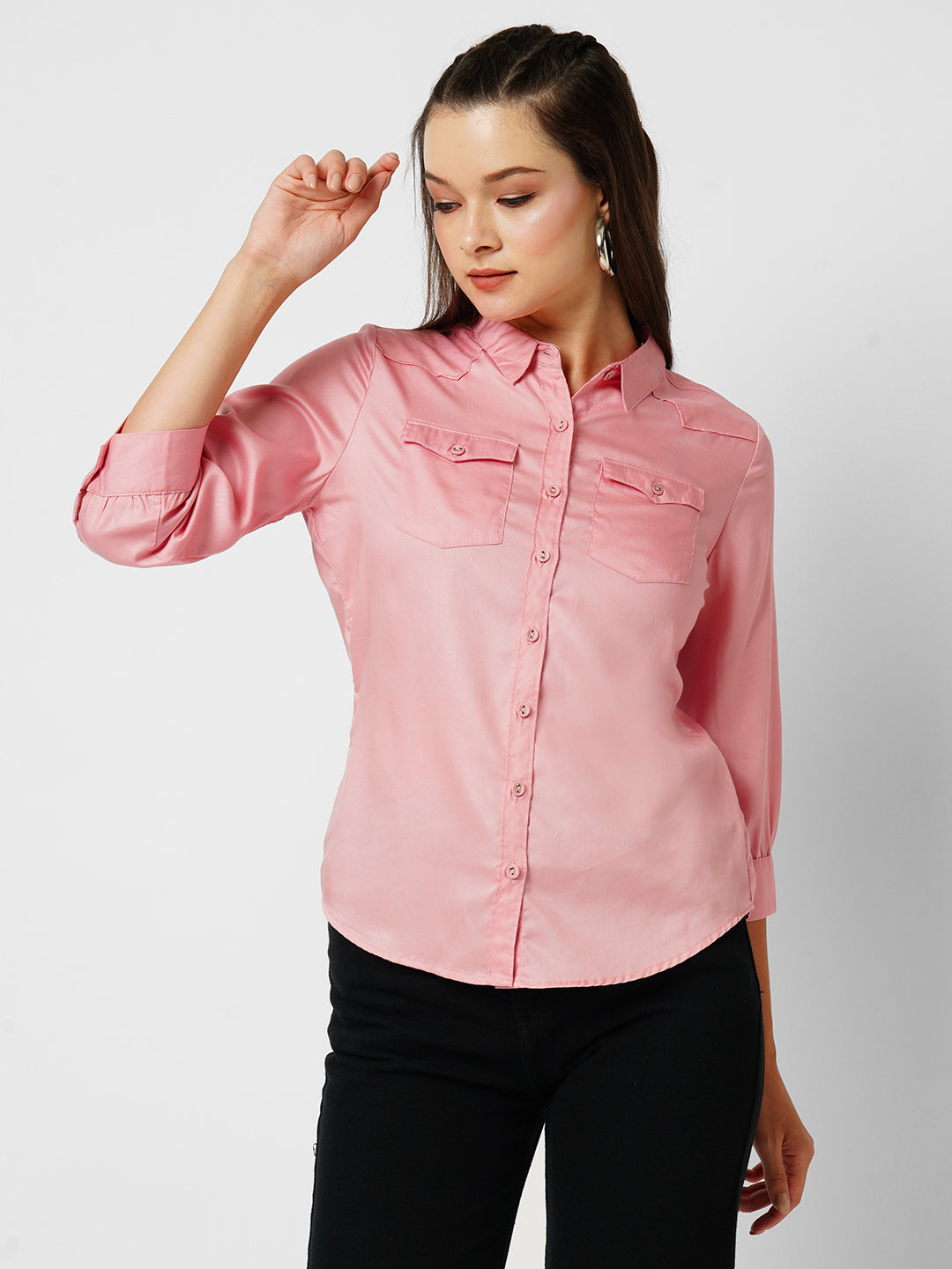 Women Blush Pink Shirt