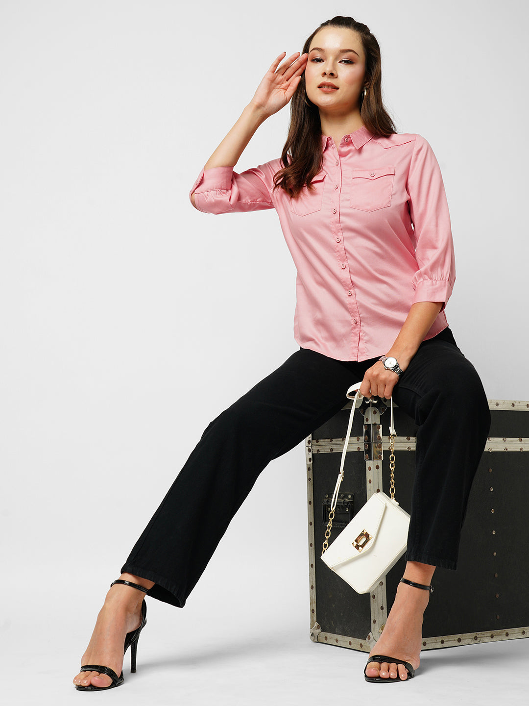 Women Blush Pink Shirt