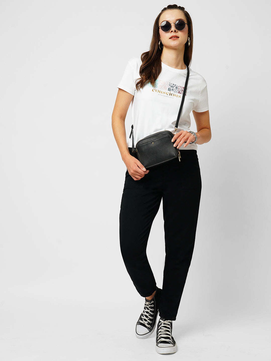 Women Black High-Rise Baggy Fit Jeans