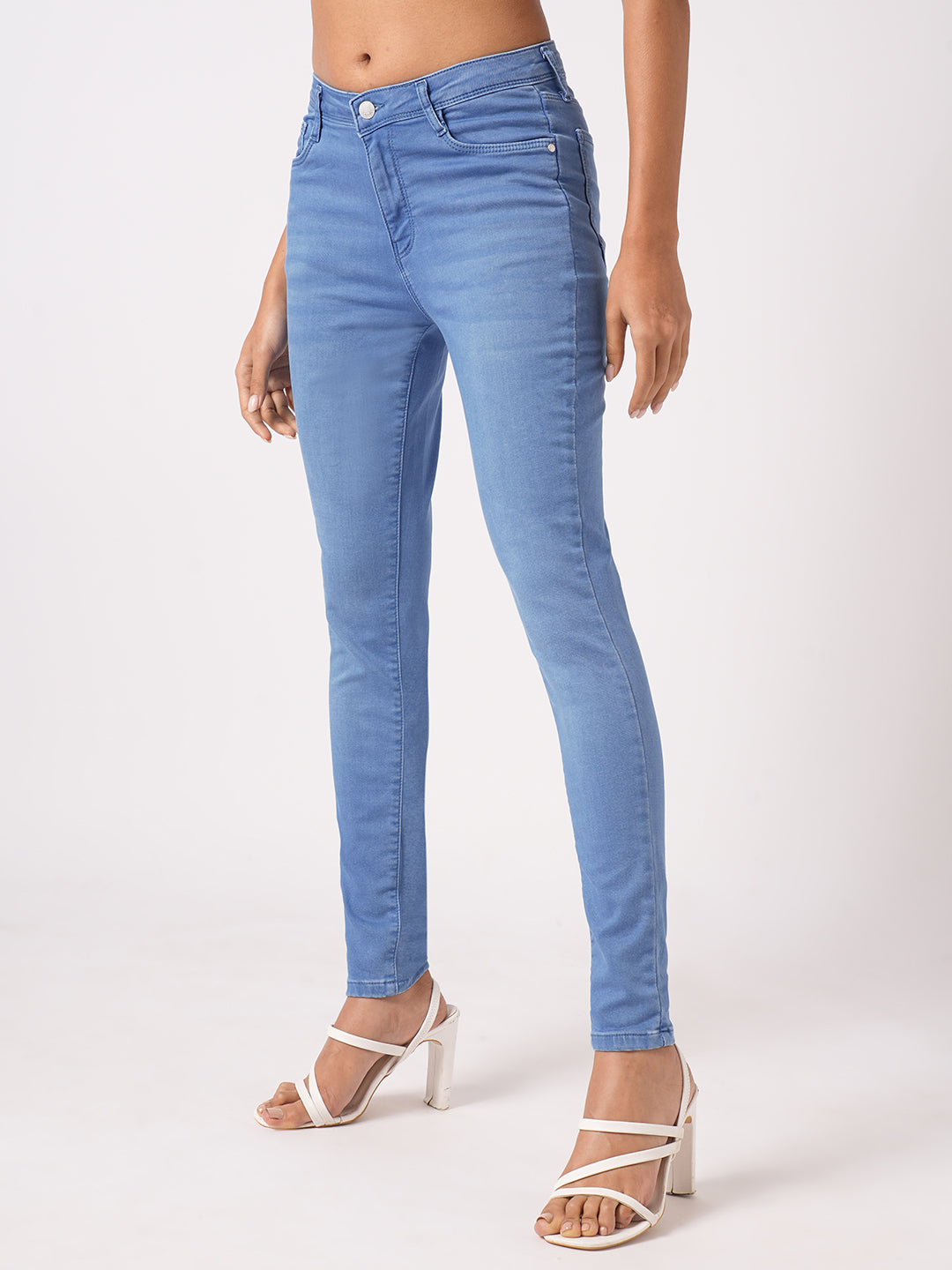 Women Bruno Blue High-Rise Skinny Jeans