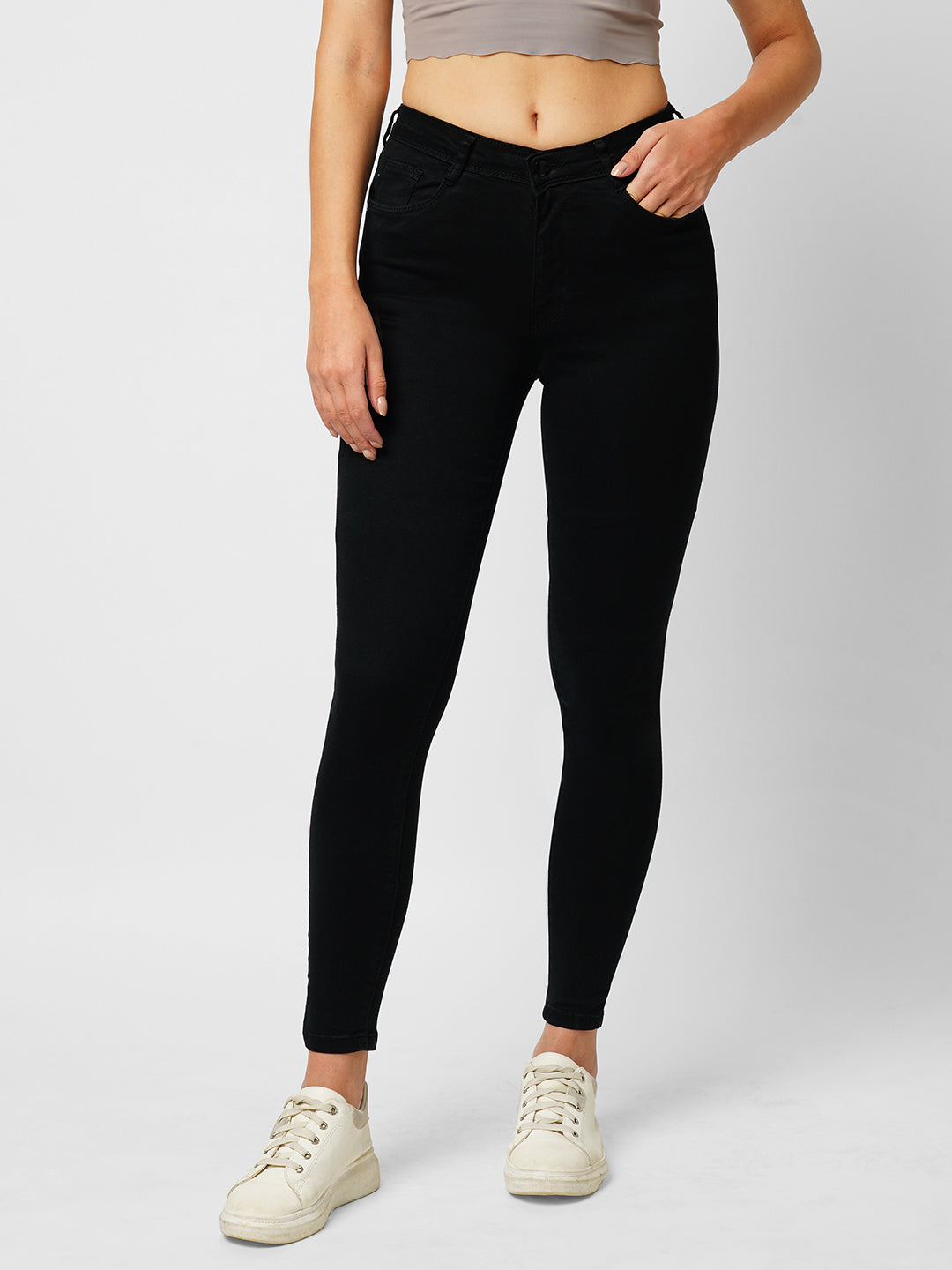 Women Sky High-Rise Skinny Fit Jeans