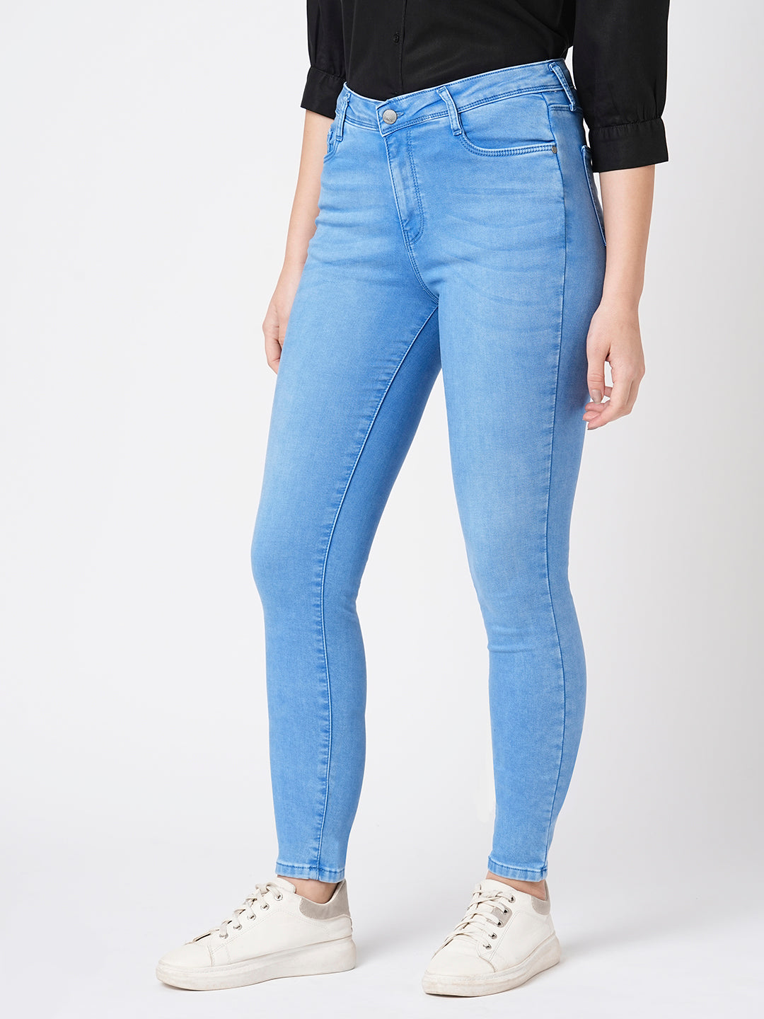 Women Bruno Blue High-Rise Skinny Jeans