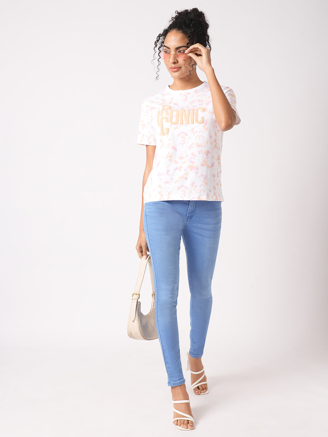 Women Tie & Dye Graphic Slim Tees