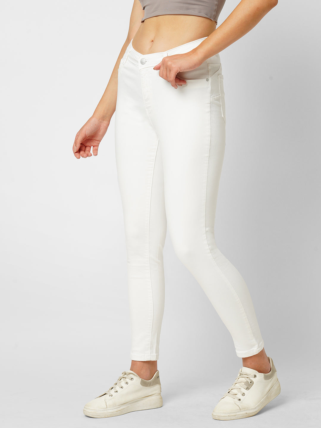 Women White Sculpt Fit Jeans