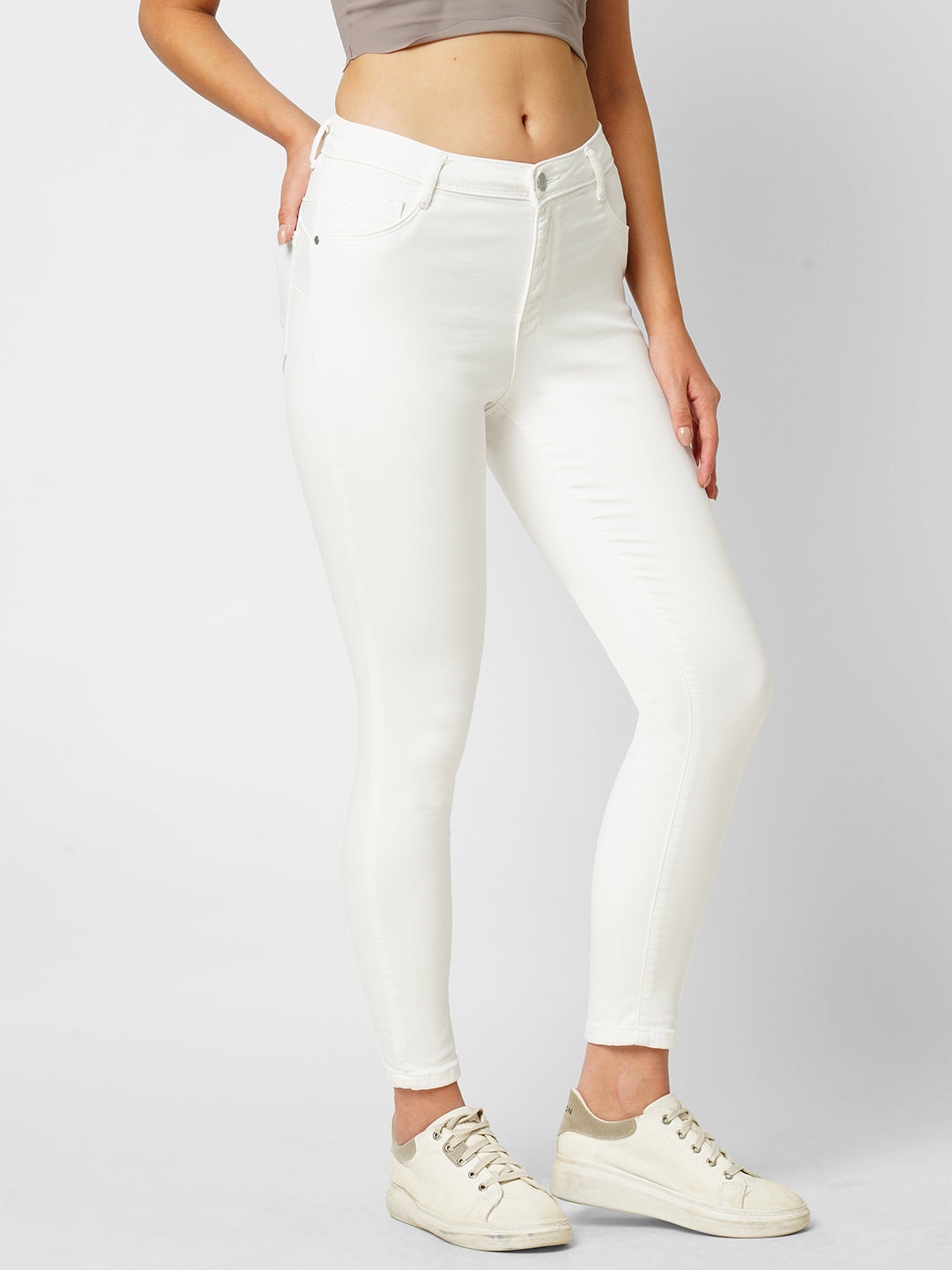 Women White Sculpt Fit Jeans