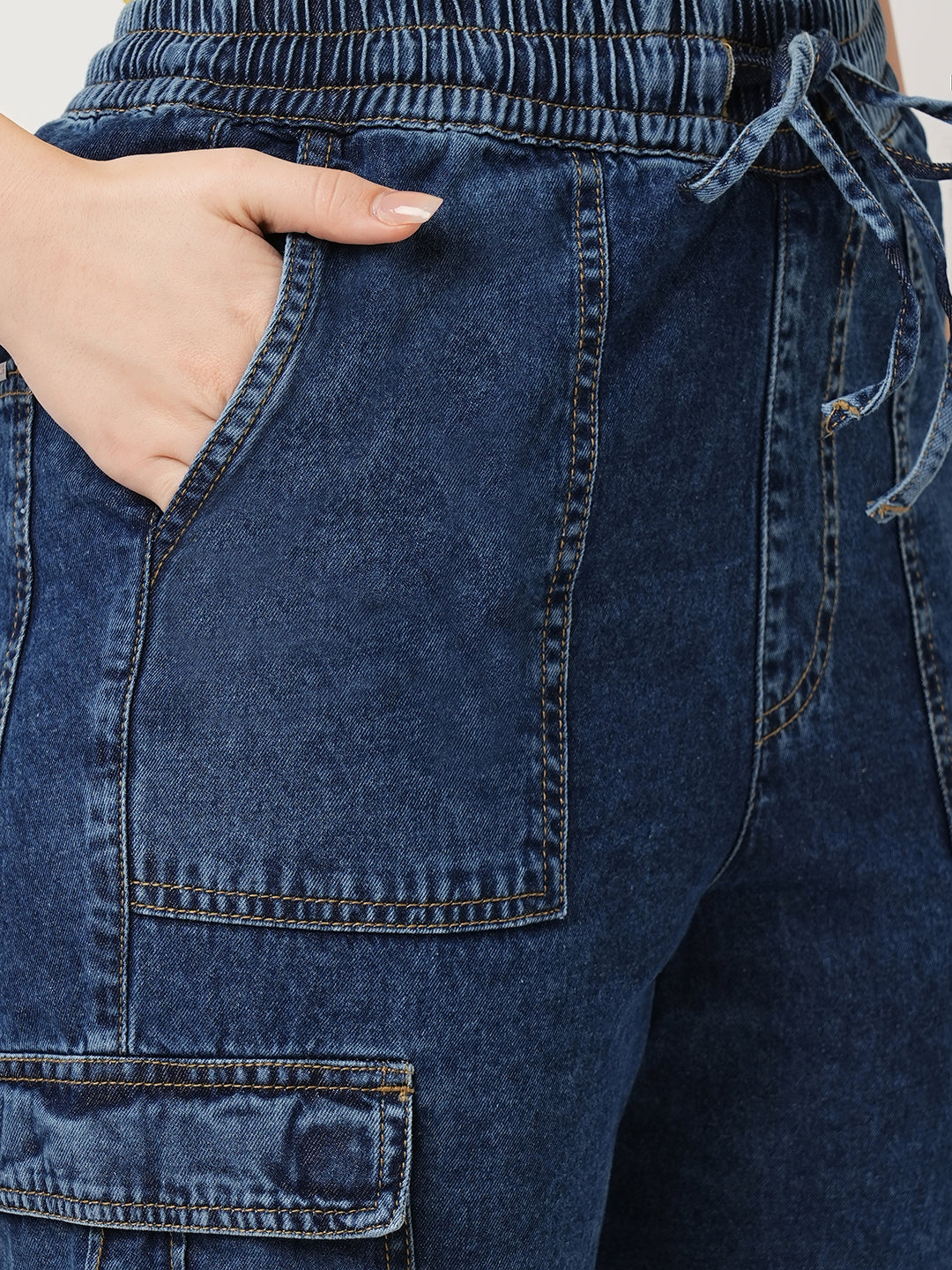 Women High-Rise Cargo Joggers