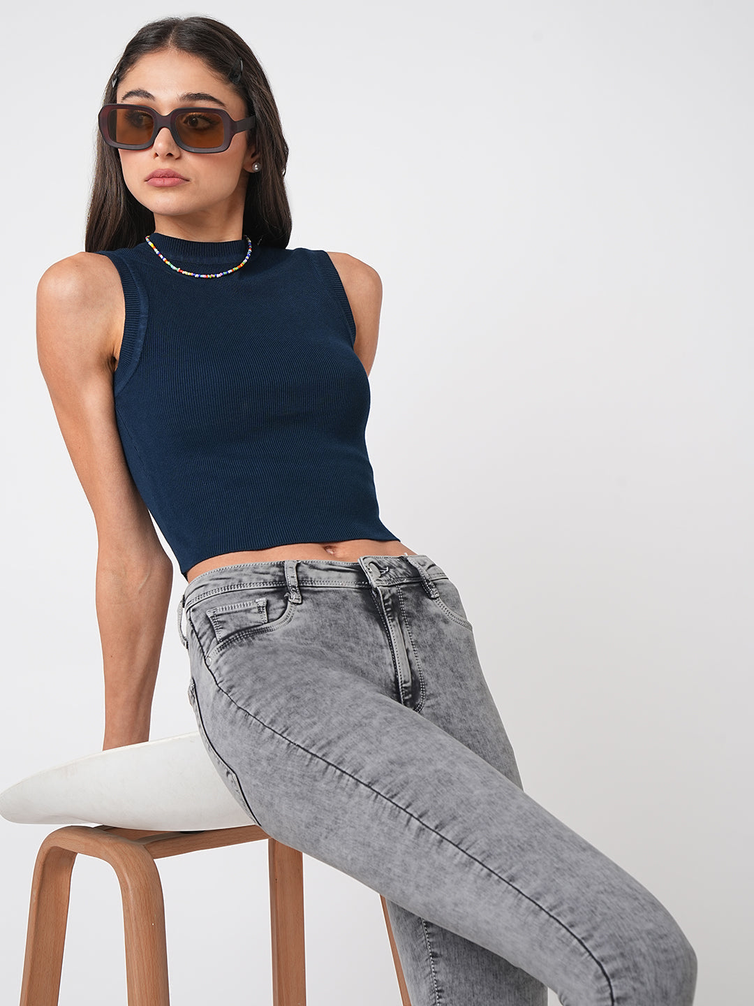 Women Airforce Flat Knit Top