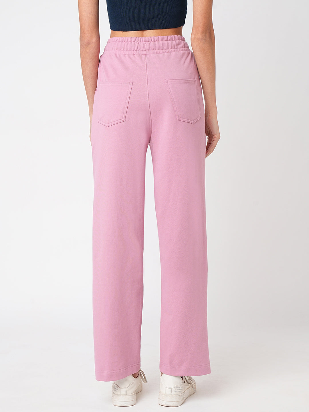 Women Dusty Pink Mid-Rise Athleisure