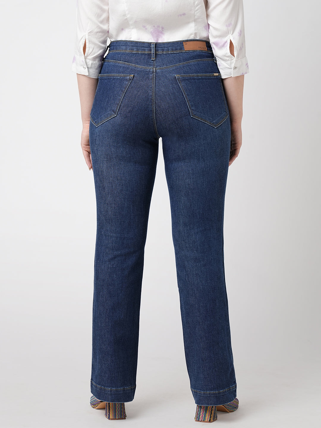 Women Blue High-Rise Flare Jeans
