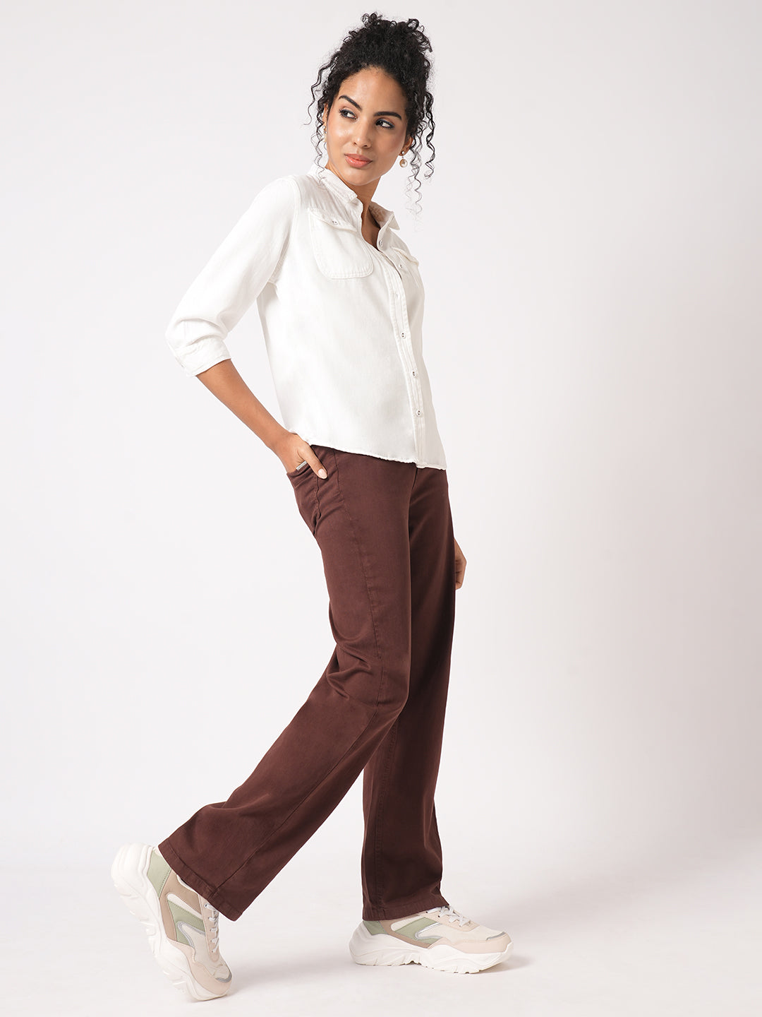 Women Solid Shirt