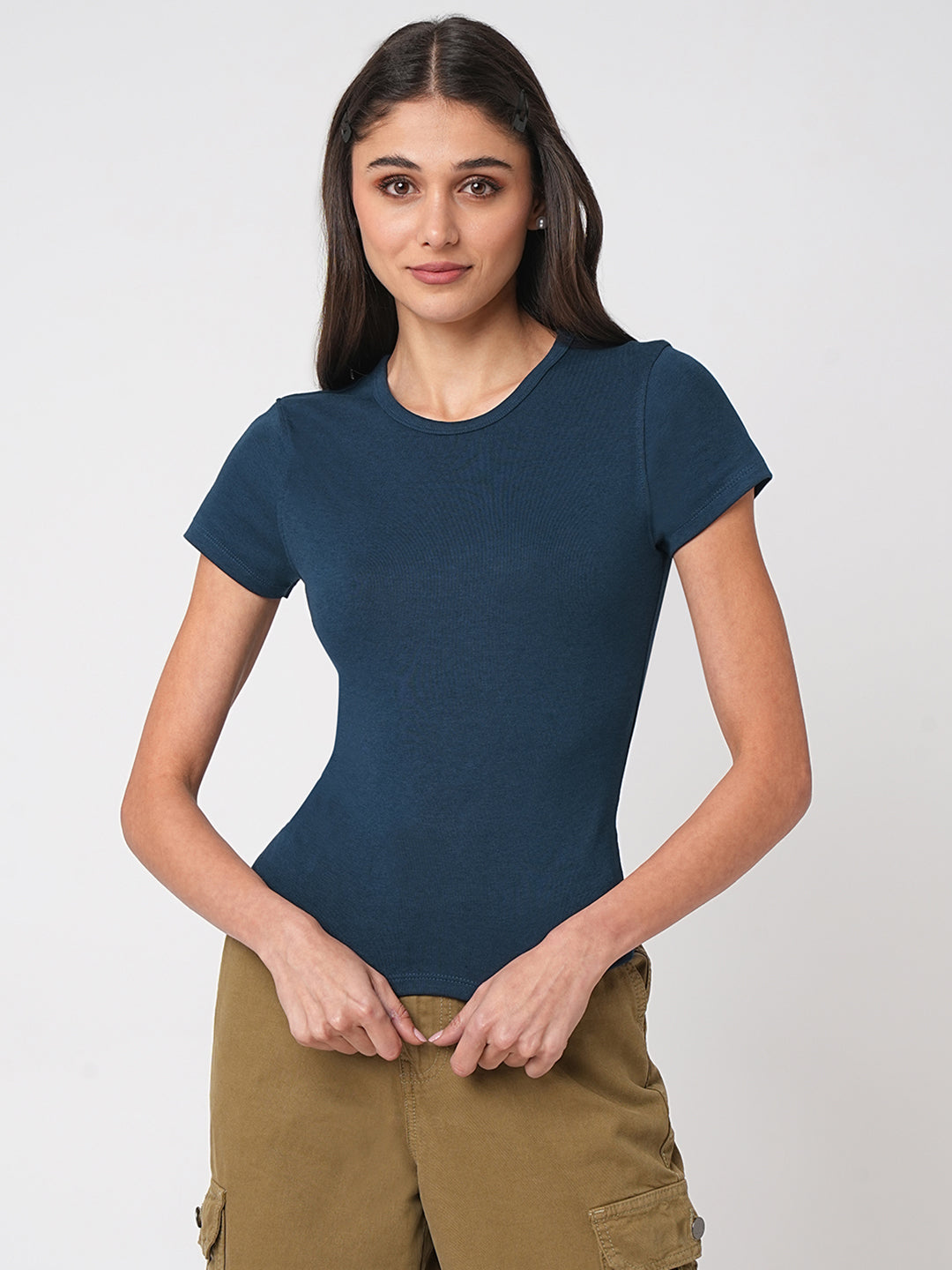 Women Airforce Solid T-Shirt