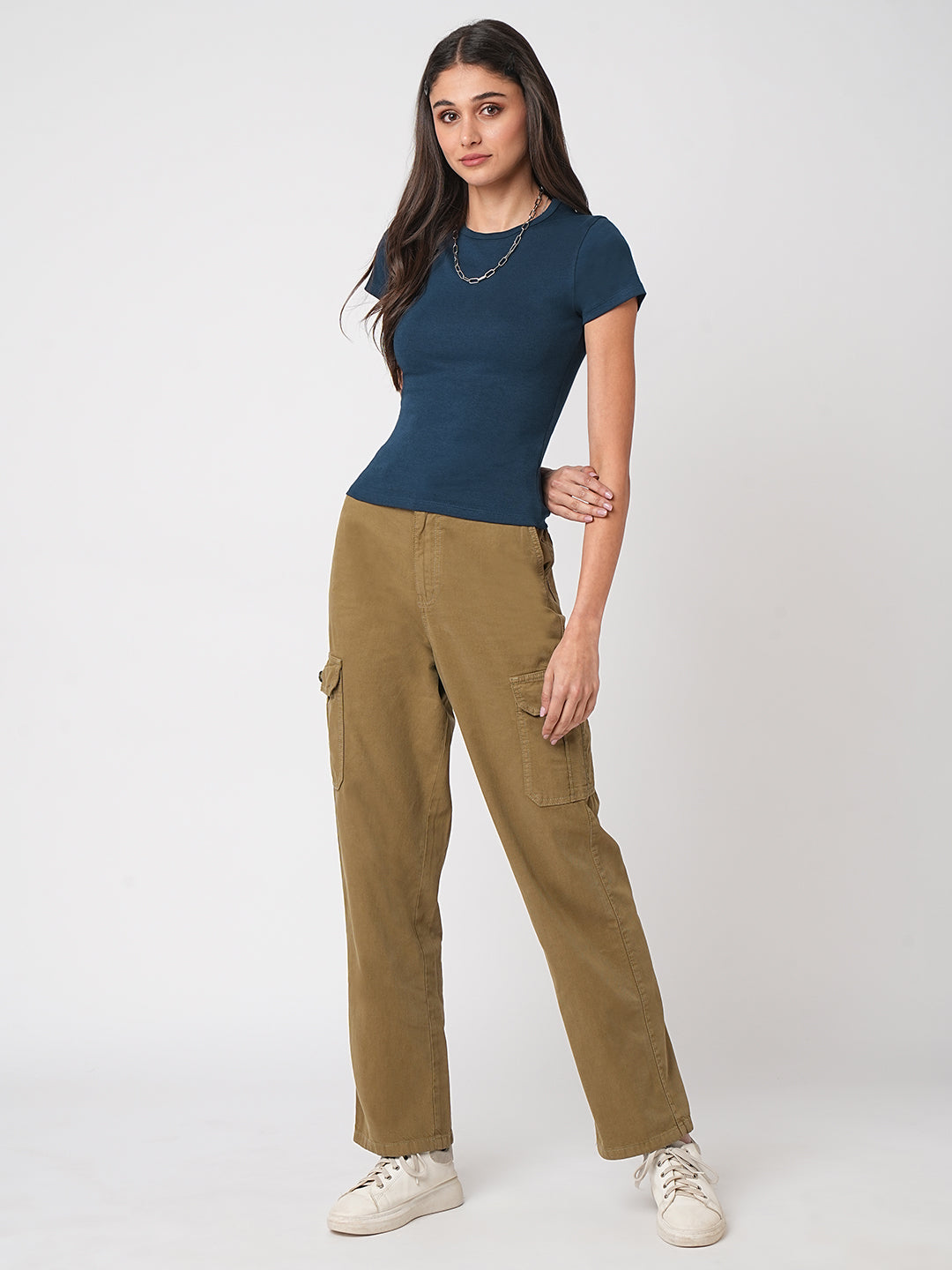 Women Airforce Solid T-Shirt