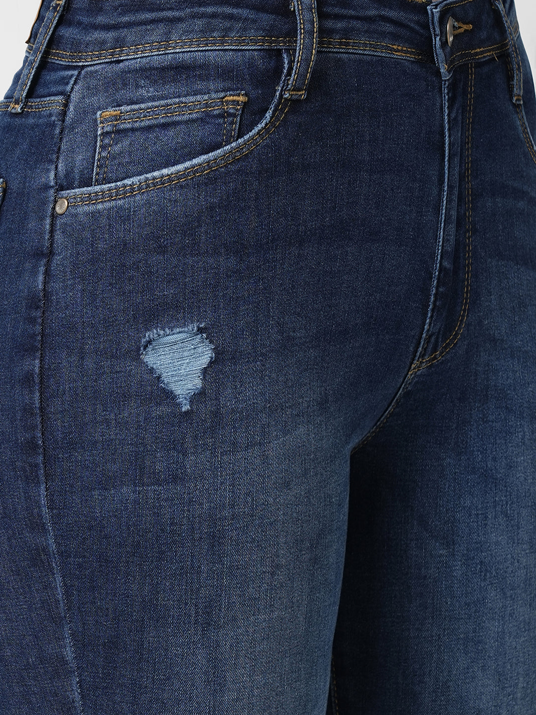 Women Blue High-Rise Skinny Jeans