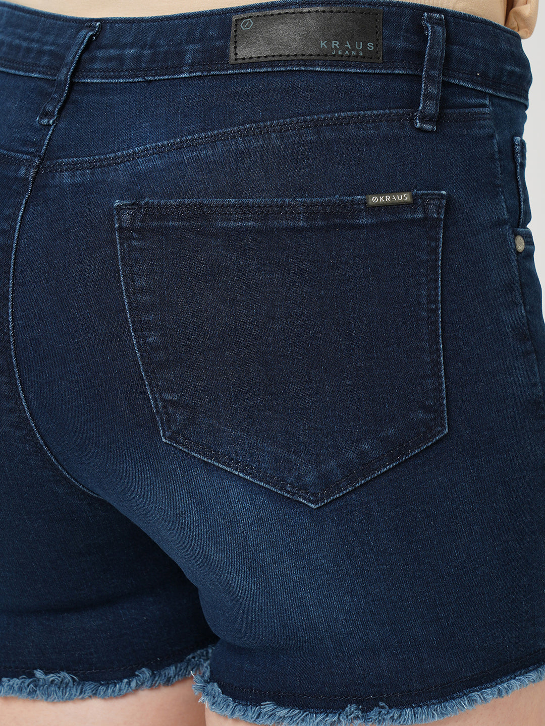 Women Blue Slim Fit Shorts