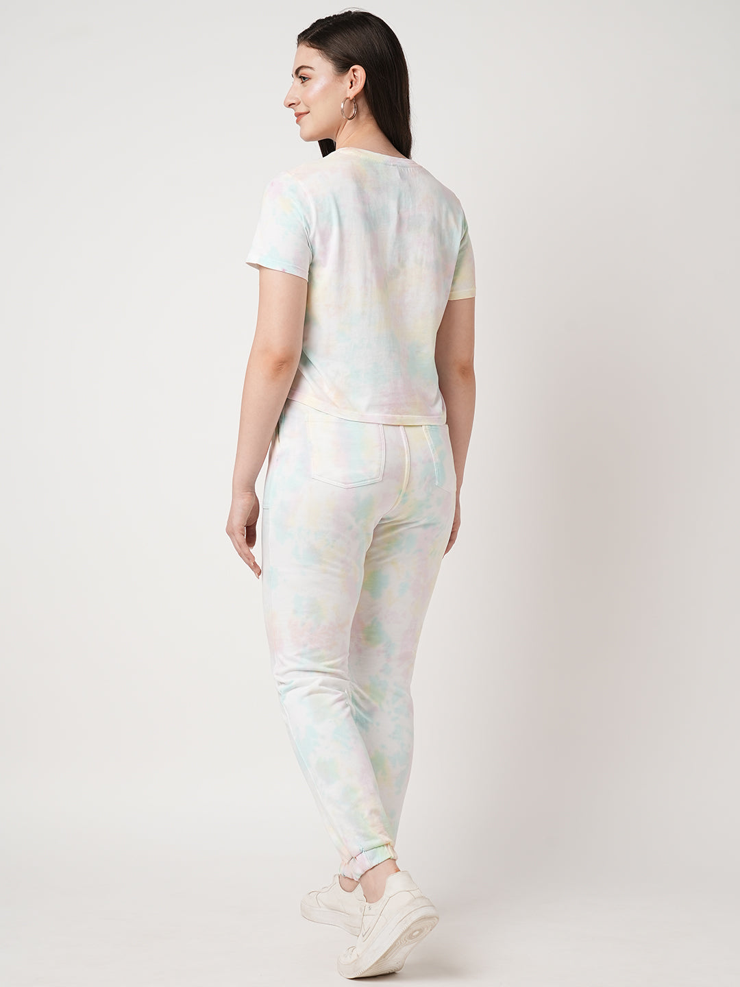 Women Multi-Tie-Dye Athleisure T-Shirt