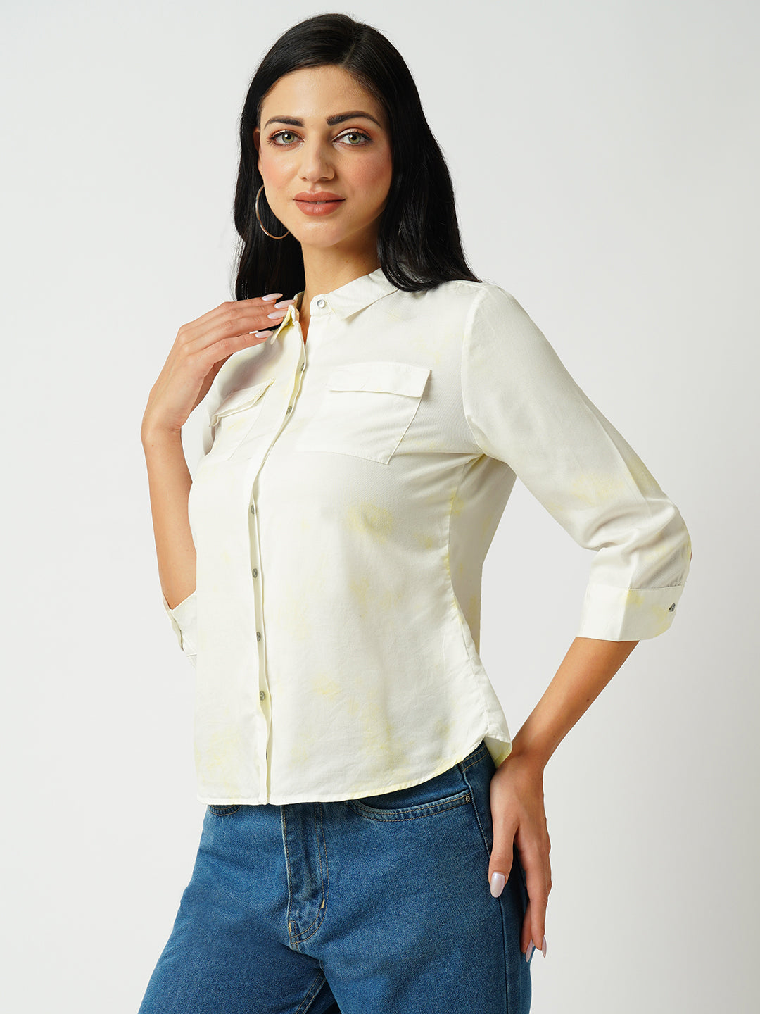Women Lime Tie/Dye Shirt
