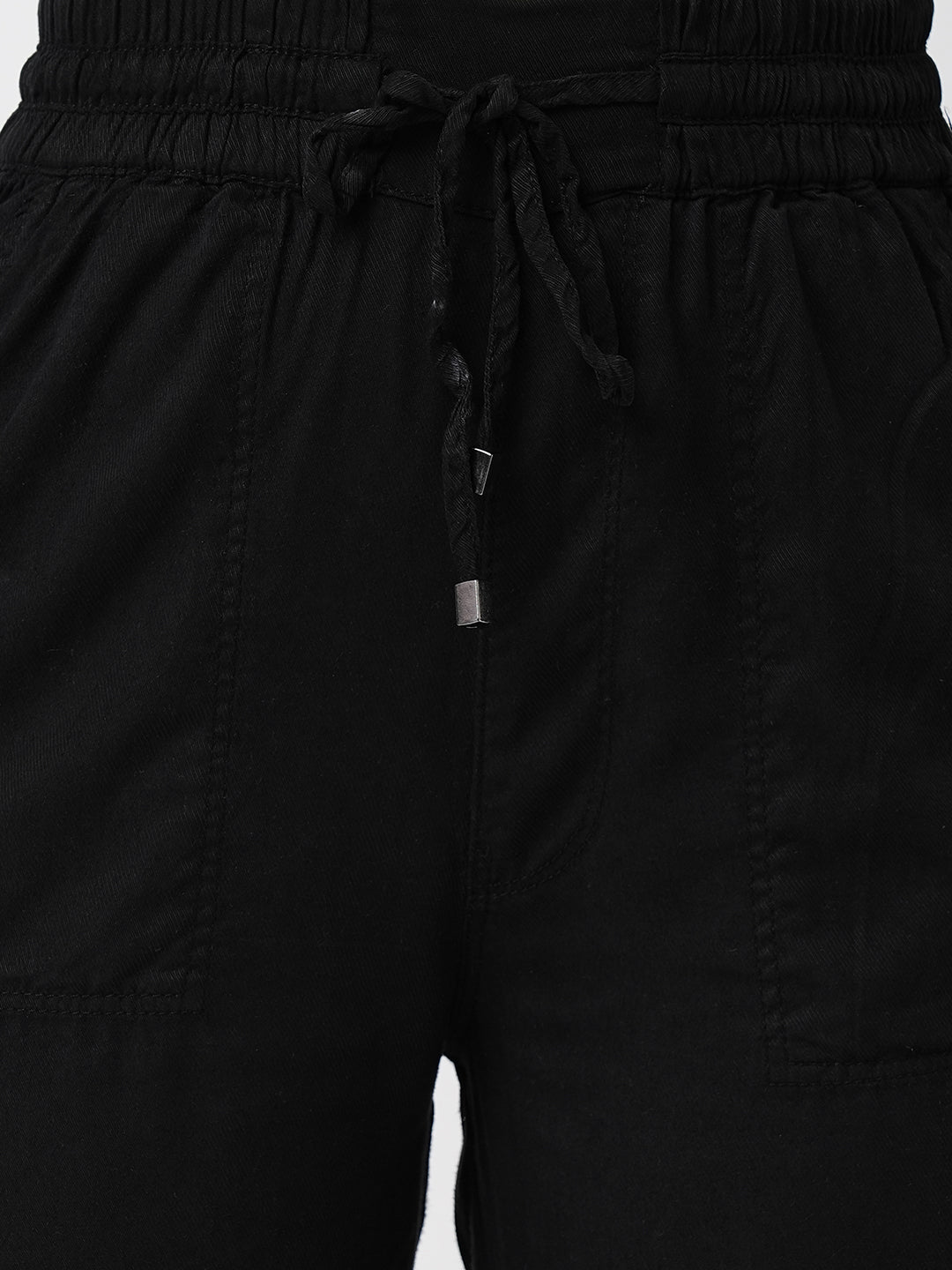 Women High-Rise Comfort Paper Bag Pants
