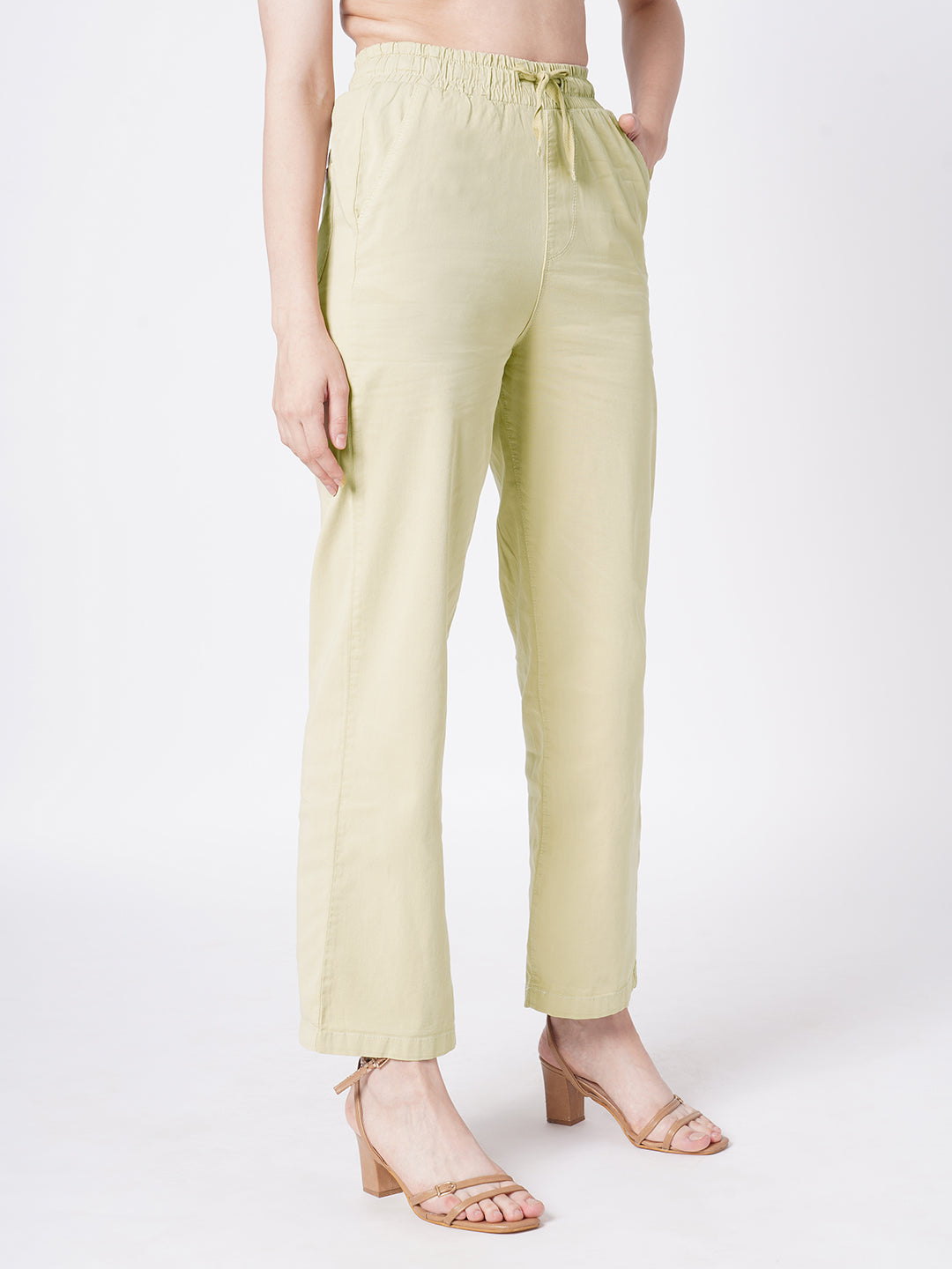 Women Beige Joggers